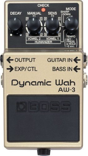 BOSS AW-3 Dynamic Wah Guitar Pedal, Dynamic wah sounds with incorporated human voice-type sounds through a new “Humanizer” Mode