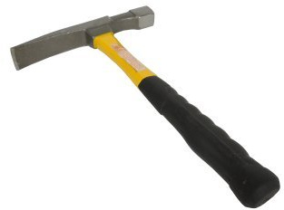 Brick Laying Hammer with Rubber Shock Handle