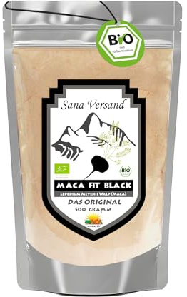Maca Fit Schwarzes-Maca-Pulver BIO 500g aus Peru Junin