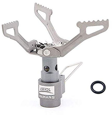 Hamans BRS-3000T Backpack Titanium Stove Réchaud à gaz de Camping Ultraléger Seulement 25g, avec 1 Joint torique de Rechange