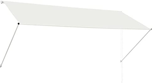 vidaXL Toldo Retráctil de 300x150cm Crema Parasol Ventana Terraza Hogar Balcón