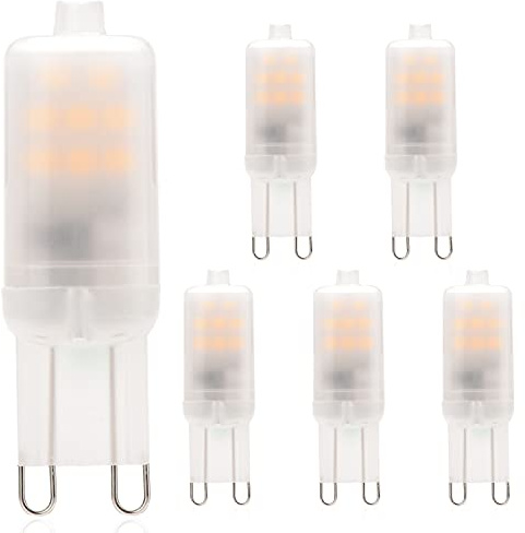 Cxyemt G9 LED Lampen 2W Ersatz Für 15W 20W Halogenlampe, 2700K Warmweiß Energiesparlampe, AC 220-240V G9 Mini LED Leuchtmittel Glühlampe, Kein Flackern, Nicht Dimmbar, 5er Pack