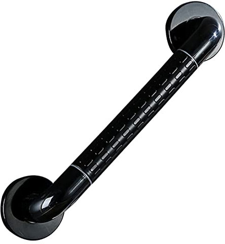 Barre D'appui Pour Salle De Bain,Barre D'appui WC en Acier Inoxydable Avec Fluorescence,Poignée de Baignoire Pour Sécurité Antidérapant, Poignée de Douche Murale,Noir (30cm/11.8in)