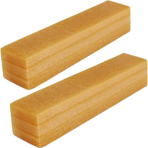 WCIC 2 Pack Sanding Belt & Disc Cleaner Stick - Natural Rubber Abrasive Reviver Bar 1-1/2x1-1/2 x7-7/8 for Griptape, Woodworking - Power Sander Accessory