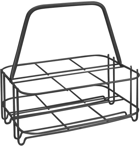 Metaltex Flaschenträger für 6 Flaschen Lava Line, Flaschenkorb, auch für 1,5l