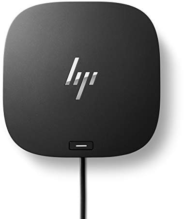 HP Docking Station USB-C G5, Compatibile con Notebook e MacBook, Collegamento USB-C/A, 2 DisplayPort, un HDMI 2.0, 1 RJ-45, 1 Combo Audio/Microfono, Nero