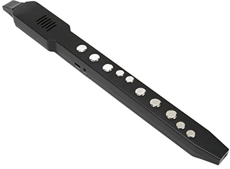 Fockety Instrumento de Viento Digital, Mini Instrumento de Viento Electrónico Profesional Integrado en 10 Tonos de Instrumentos Musicales Instrumento de Saxofón Midi con Batería Recargable