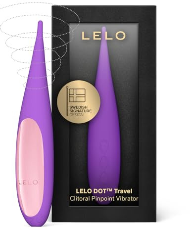 LELO DOT Travel - Mini Clitoral Vibrator, Pinpoint Massager, Purple