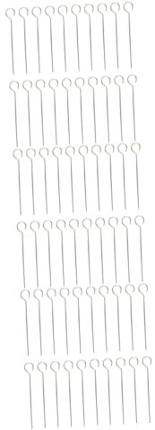POPETPOP 60pièces Brochettes Acier Pour Barbecue Aiguille De Grillade Et Résistante
