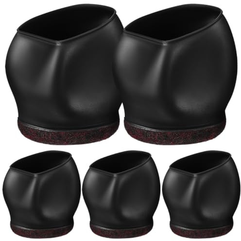 AUTSUPPL 5 Pack Furniture Caster Cups Chair Wheel Caster Covers Tpe Castor Wheel Covers for Office Chairs Floor Protectors for Rolling Furniture Noise Reduction Easy Slide on Installation