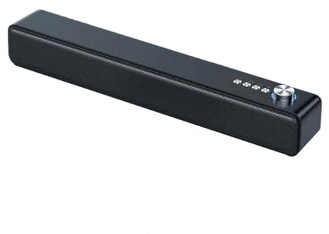 Junterone Barre de Son Portable Haut-Parleurs D'Ordinateur de Cinéma Maison PC/TV Surround Stéréo 4D -A