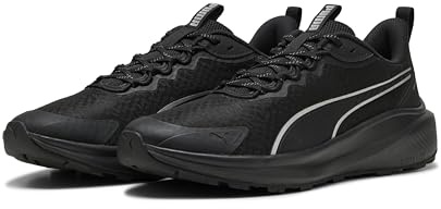 PUMA Herren Skyrocket Lite Trail Adulstraßen-Laufschuh, Wtr svart silver, 42.5 EU