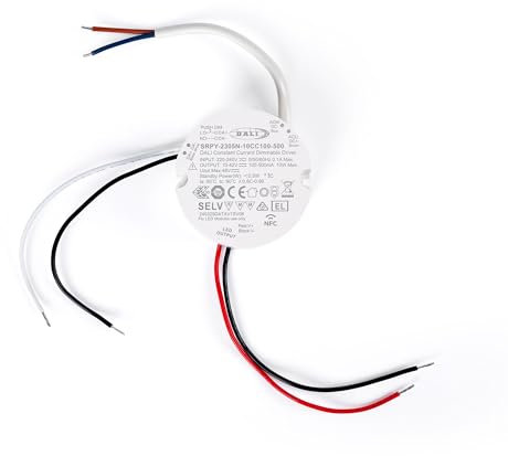 Driver dimmerabile DT6 NFC monocolore 220-240V - Uscita 10-42V DC - 100-500mA - 10W