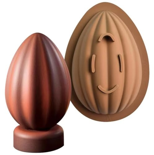 Lpitoy Easter Chocolate Mold Easter Egg Moulds Egg Shaped Silicone Chocolate Mould Diy Baking Tool for Easter Party Cake Decorating