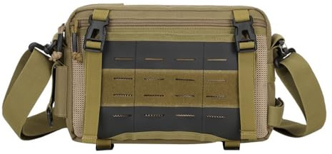DONGKER Taktische Umhängetasche, Utility Slingbag Herren, Zusatztasche Militär Bauchtasche Schultertasche mit Verstellbarer Schultergurt für Reise Schule Wandern Jagen und Camping