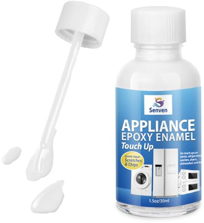 Appliance Paint White Appliance Touch Up Paint Enamel High-Gloss Acrylic White Touch Up Paint Pen Scratch Repair for Appliances Refrigerators Metal Surfaces Dishwasher Dryer Microwave Washers 1.5oz