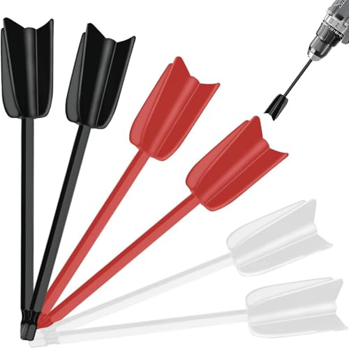 Aililong Accesorios de Resina Epoxi - Taladro de 6 Piezas con Mezclador Incluido, Agitador Rotativo Eficaz y Rápido para Pintura, Resina Epoxi y Más