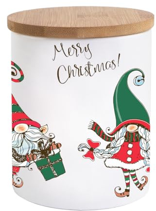Vorratsdose Merry Christmas Wichtel 620ml | Weihnachten | Kekse | Geschenke | Advent | Winter | Sterne