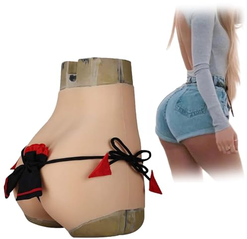FSYH Vollsilicone-Höschen Hüftformer Unterwäsche Durchdringbare Herrenversteck-Gaff-Boxershorts für Crossdresser und Transgender