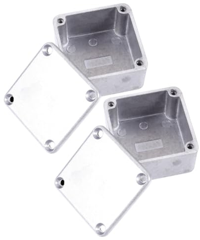 Totority 2 Stück Aluminium Effektpedal Gehäuse für Gitarreneffekte mit Stabiler Struktur und Einfachem Einbau Elegantes Design für Performance und Selbstgemacht Projekte
