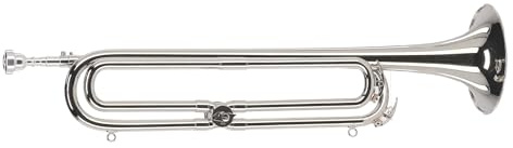 GEWA Bb/Eb-Fanfare, umstellbar über Bb/Eb Umschaltventil, Messing vernickelt, inklusive ABS-Koffer