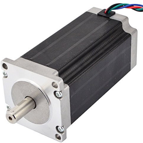STEPPERONLINE Nema 23 Schrittmotor 3Nm 4,2A 4-Draht 10mm Schacht | für CNC Fräsen Drehbank Plasma
