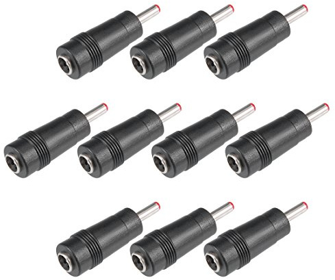 sourcing map 10 Stück Universal Netzteil DC Adapter 12x41mm B*H | 5.5x2.1mm Buchse auf 3.5x1.35mm Stecker, Für Ventilatoren Router Schreibtischlampen Laptop Überwachungskamera, Universal