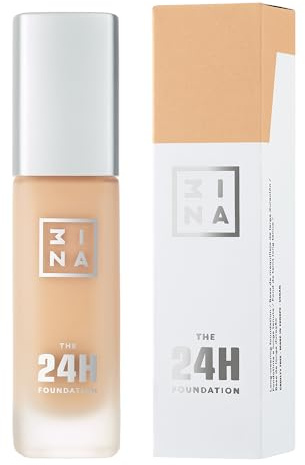 3INA MAKEUP - The 24H Foundation 636 - Nude gelb Foundation mit Unterton Gelb - Foundation Hauttonanpassend - 24H Langlebige Formel Wasserdichte Foundation - Vegan - Cruelty Free