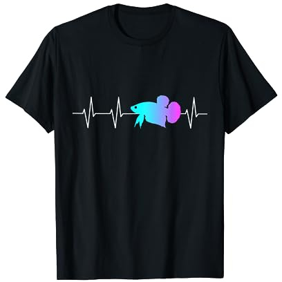 My heart beats betta - betta fish, heartbeat, fighting fish T-Shirt