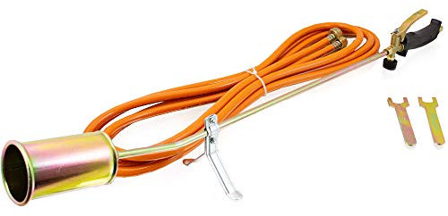 Bituxx Gasbrenner Abflammgerät Unkrautvernichter Brenner Dachbrenner 58Kw