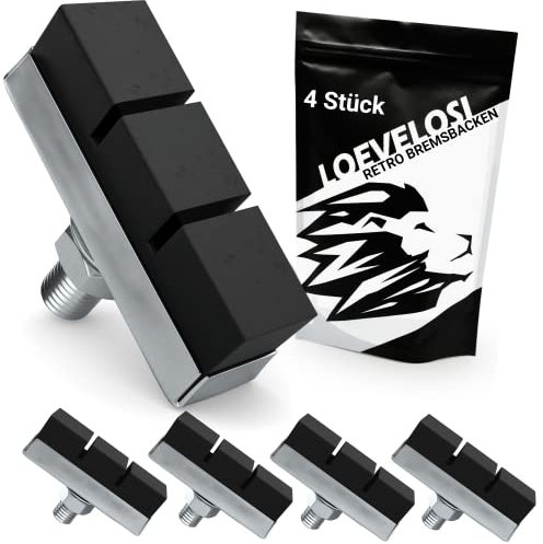 Set di 4 ganasce per freno per bicicletta vintage e retrò