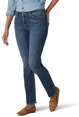 Lee Women's Legendary Mid Rise Straight Leg Jean Seattle 10 Short