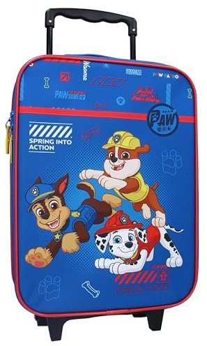Vadobag Paw Patrol Trolley Koffer 12 L Jungen Handgepäck Kinder Kinderkoffer Reisekoffer Spielzeug Kindertrolley Innenmaße: 40 x 30 x 10 cm