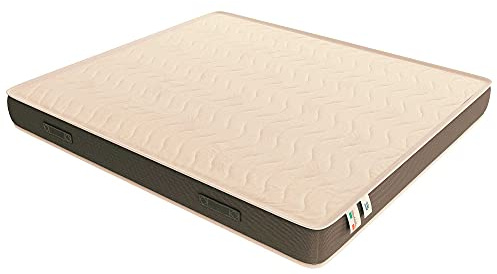 Baldiflex Waterfoam-Matratze für Einzelbett, Höhe 13 cm, mit Bezug aus Aloe Vera, 3D-Massage, ergonomisch, atmungsaktiv, 80 x 200 cm, Höhe 13 cm