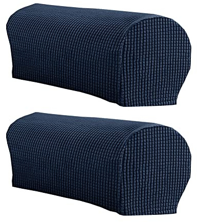 LINGXIYA Set of 2 Sofa Armrest Cover, Soft Stretch Arm Cover for Recliners Sofas Chairs,Couch Furniture Armrest Protector Covers