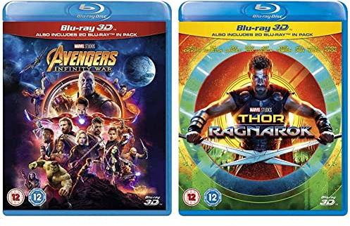Marvel Studios Avengers: Infinity War & Thor Ragnarok 3D BD [Blu-Ray] [2017] [Region Free]
