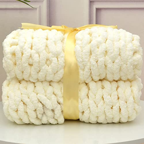Grobstrick Decke 200x200cm, Grobe Strickdecke Handgefertigt Riese Merino Wolle Garn Arm Stricken Werfen Sofa Uberwurfdecke Decke Zuhause Deko Geschenk