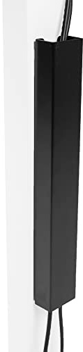 VIVO Steel Magnetic 14 inch Cable Management Channel for Under Desk Leg, No Drill Cord Organizer for Home Office, Black, DESK-AC01-1MB