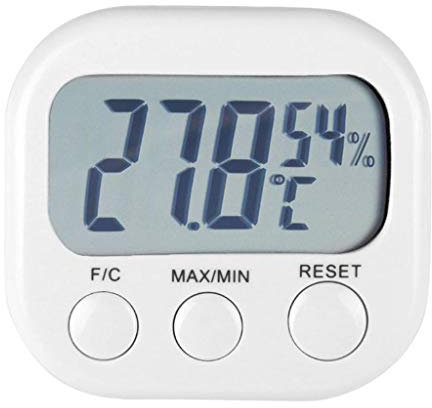 EXENXA LCD Electronic Thermometer Digital Thermometer Hygrometer,Smart Home Electronic Digital Thermometer and Hygrometer