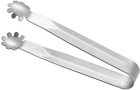 Würfelzuckerzange, Edelstahl, Eiswürfelzange, Lebensmittelklammern, Grillzange, Vorspeisenzange, Küche, Kochzange, Lebensmittelpinzette für Tee, Kaffee, Party, Grillbuffet
