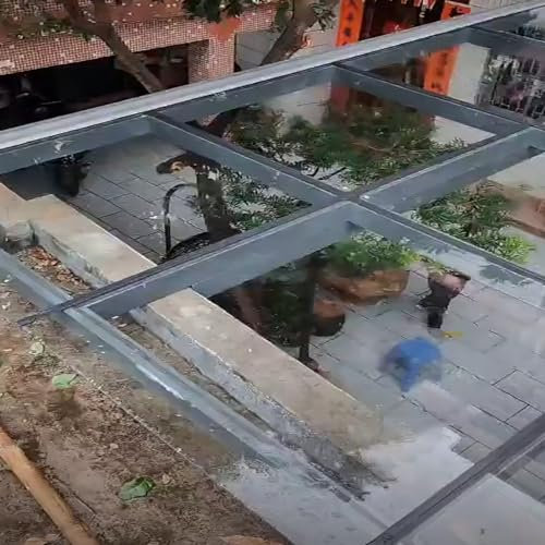 XINGWANGG Polycarbonat Platte 2mm Transparente PC Platten,Beidseitig Foliert,Bruchsicher,Stegplatten Frühbeet Ersatzplatten für Gewächshaus Garten Carports Balcon Zaunschutzbrett (1,82m x 2,5m)