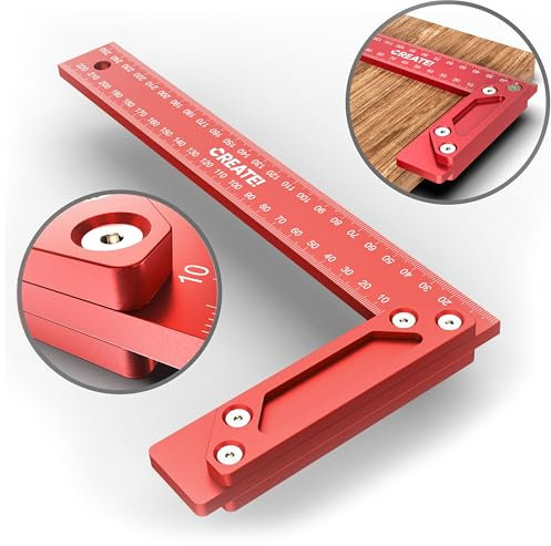 CREATE! Premium Anschlagwinkel 250mm | Zimmermannswinkel | Schreinerwinkel (250 mm)