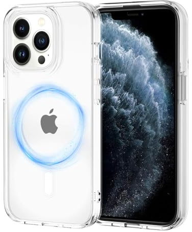 XTCASE für iPhone 11 Pro Hülle Magnetisch kompatibel mit Magsafe, Transparent Handyhülle für iPhone 11 Pro (5.8) Durchsichtige PC Rückseite + TPU Bumper - Crystal Clear