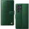 AIMOYU for Samsung Galaxy S23 Ultra Case, Flip Wallet Leather Phone Case with [4 Card Slots] [Kickstand] [RFID Blocking] Magnetic Protective Shockproof Cover for Samsung S23 Ultra - Green