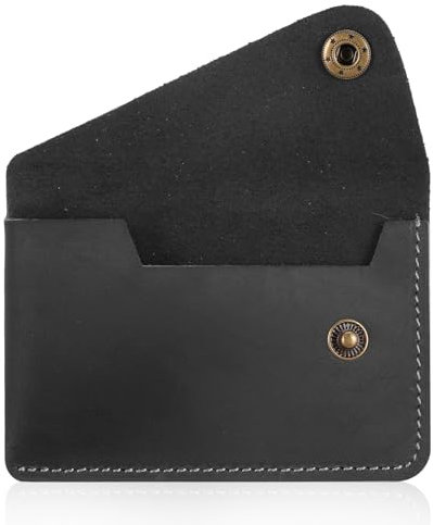 Yuanchu Visitenkartenetui Flip-Stil,Rinds Leder Kartenetui Vintage Kreditkartenetui Slim Kreditkartenhülle Flache Geldbörse Tasche Business Name Karten Halter Brieftasche für Damen Herren