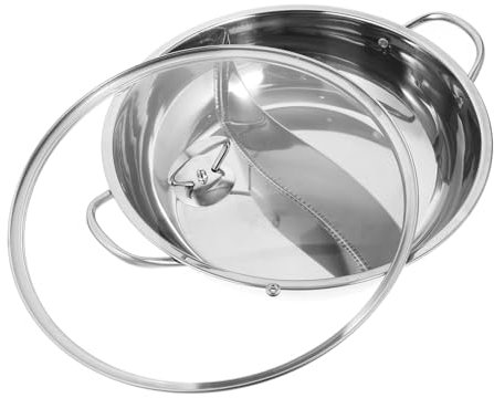 ABOOFAN Kit Para Estofado Olla Para Estofado De Cocina Sartén Con Divisor Olla De Acero Inoxidable