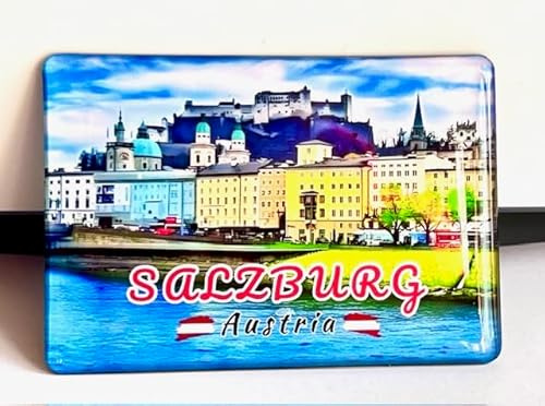 Salzburg Österreich, Salzburg Souvenir, Salzburg Kühlschrankmagnet, Salzburg Fridge Magnet, Salzburg aimant de refrigerateur, Österreich-Salzburg Reiseandenken 260427