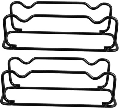 GARVALON 2 Stück Teiliges Hantelablage Rack aus Verstärktem Stahlrohr Robustes Dumbbell Rack für Kurzhanteln und Gummihanteln Platzsparend Sicherer Fitness Equipment Ständer für Home Gym