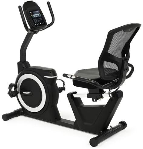 Christopeit Liegeergometer – 32-Stufiger Heimtrainer bis 150kg, niedriger Einstieg, 10kg Schwungmasse, ideal für Senioren, Leise, Handpulssensoren, Tablethalterung (RS 4000)