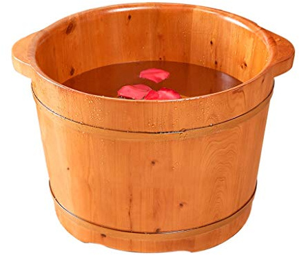 Vasca for pediluvio, massaggio, spa, sauna, bagno, pediluvio, secchio di legno, vasca for pediluvio, lavabo for uso domestico